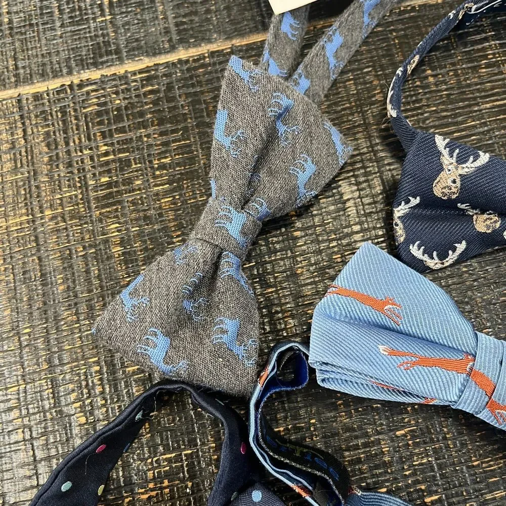 Janie & Jacks Adjustable Bow Ties 5 Designs Blue Collection For Kids